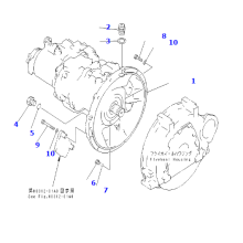 Komatsu PC220-6 kotró hidraulikus szivattyú 708-2L-00064