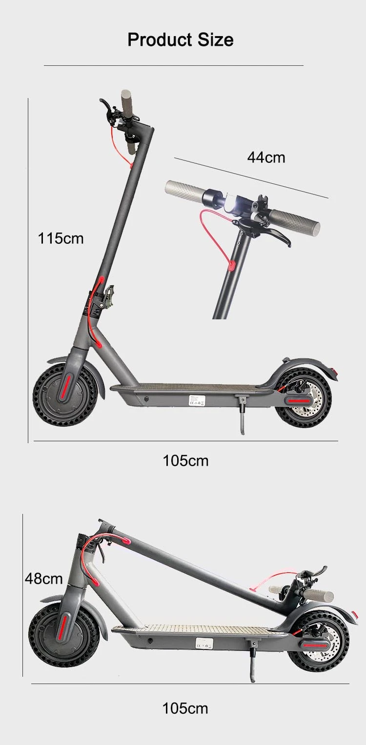 EU Warehouse 36V 10ah 350W Skateboard Foldable Motorcycle E Scooter Adult Electric Scooter