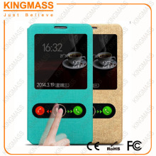 Leather case with pre-reserved window for Galaxy Note 3