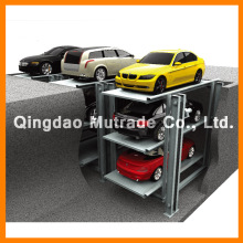 Four Post Pit Car Parking Construction