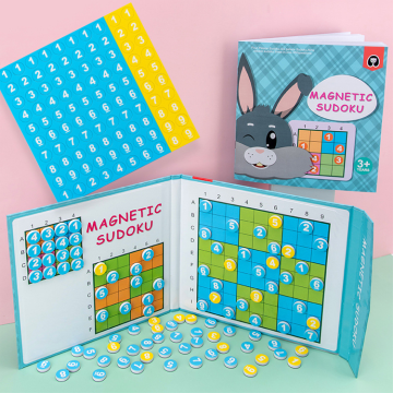 Multifunctional Math Games: Thinking Logic, Training Digits, Sudoku, and Magnetic Puzzle Book for Kids