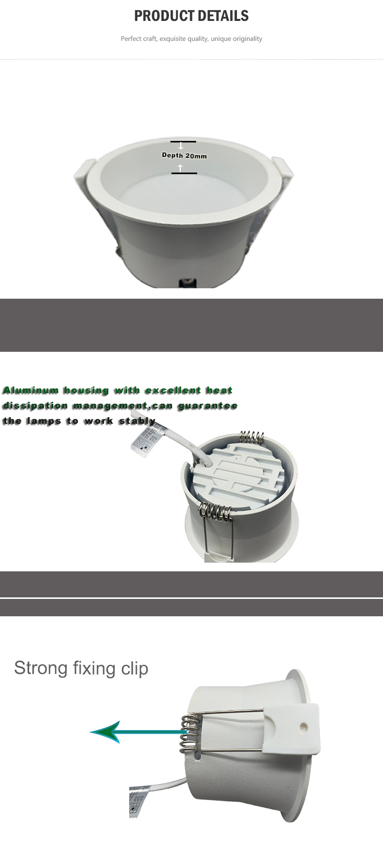 Neues kommerzielles Diming LED Downlight 7W LED LED LIGE ERMESSIERT