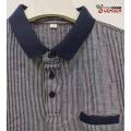 Poloshirt aus Jacquard-Stoff für Herren mit kontrastierenden Taschen