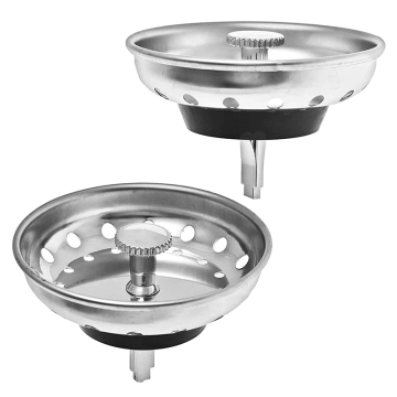 Kitchen Sink Strainer with Stopper and Garbage Disposal Mesh Basket