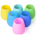 Food Grade Silicone Drinkware Pastel Cups