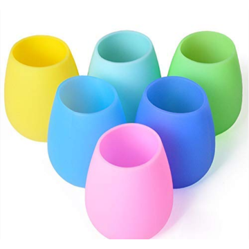 Matkvalitet Silicone Drinkware Pastellkoppar