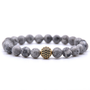 Zricon natural stone beads bracelet