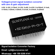 DC Signal Isolation Amplifier Zero Gain Adjustment