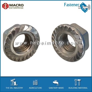 metric threads carbon steel high tensile flange nuts