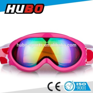 Ladies high impact anti fog double REVO lens stylish TPU frame ski spectacles