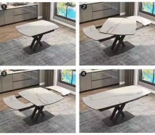 Stone Extendable Multifunctional Long Narrow Dining Table