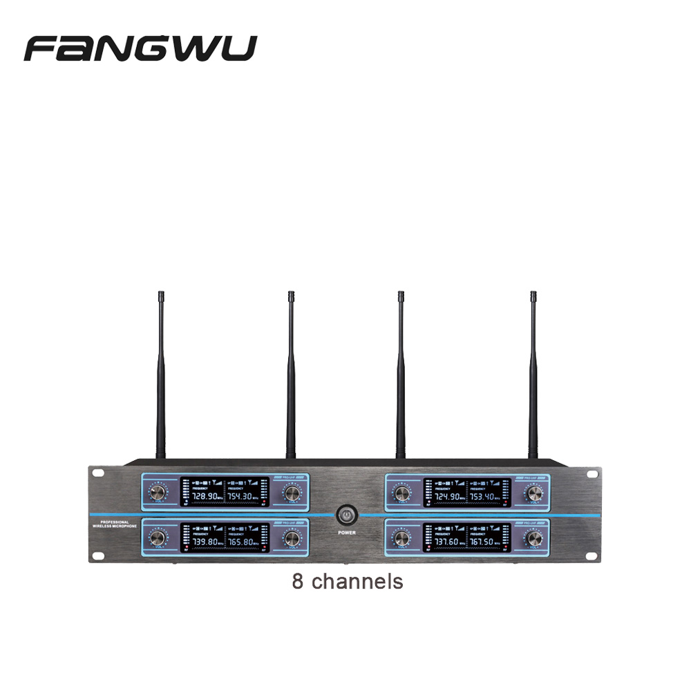 Wholesale Eight 8 Channel Wireless Microphone