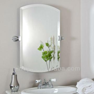Double coated bathroom mirror chrome tilt mirror
