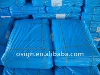 pvc tarpaulin folded