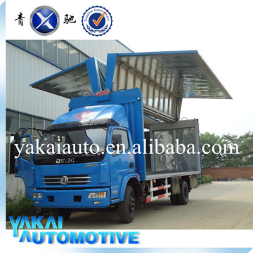 Hot wing open truck body box body for sale