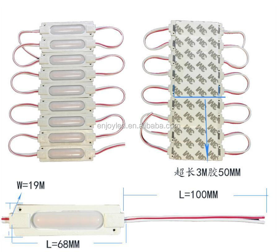 Injection module cob lens PC cover 12V highlight 6819 aluminum substrate 1Wled module wholesale