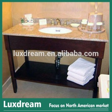 Conventional single cupc basin hotel bathroom vanity for project