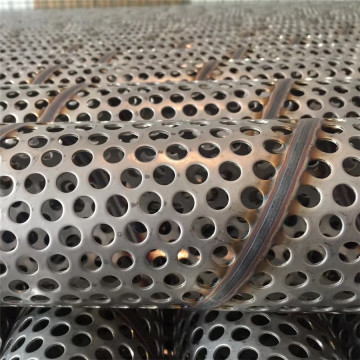 304 Stainless Steel Spiral Welded Pounched Filter Tube