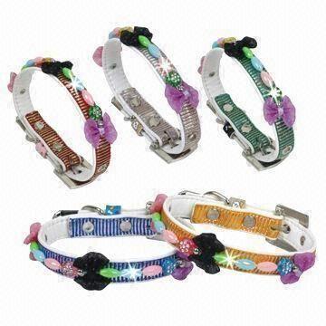 PU pet collars, suitable for dogs and cats