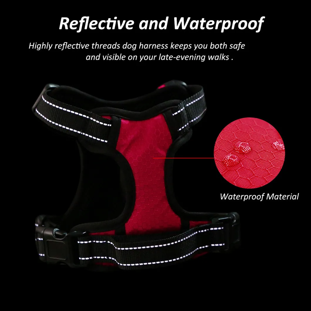 Reflective and Waterproof Fashionable Dog Harness Easy on and off