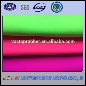 neoprene sheet with polyester lycra/spandex fabric