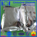 Stabilized chlorine dioxide powder disinfectant in Aquaculture