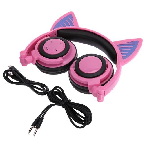 子供のオンライン学習のためのBluetooth猫耳ヘッドフォン