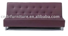 brown leather sofa bed