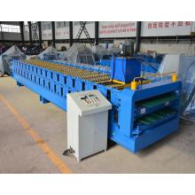 Lowest Price Roof Tiles Colored Steel Double Sheet Roll Forming Machine