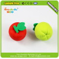 Kids Cute 3D apple shaped rubber stationery aeraser