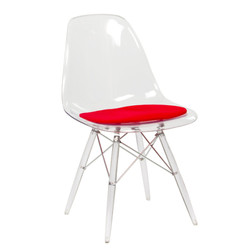 Transparent Eames Armless Chair