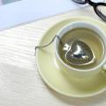 مصفاة شاي معدنية لطيفة على شكل قلب