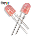 LED oval difus merah terang tinggi dengan stopper