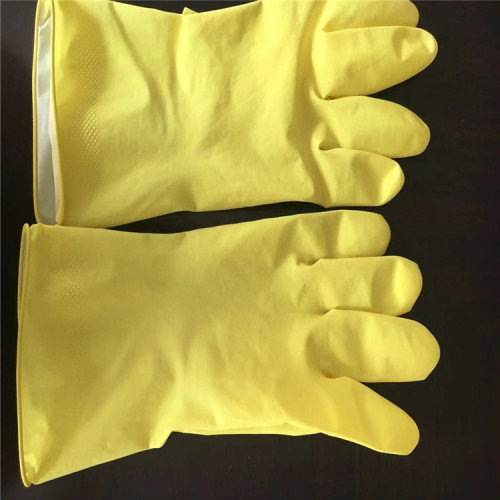 Guantes de látex para el hogar barato guantes de limpieza Glove de látex Material de goma de látex para lavar platos