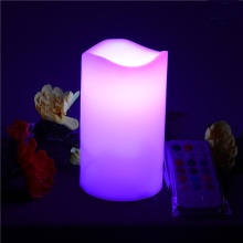 Battery power operated LED pillar candles