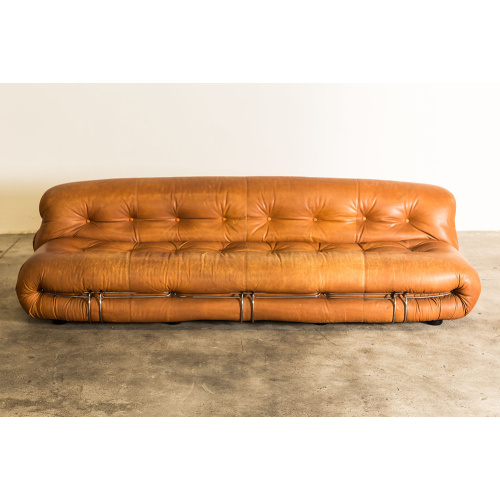 Italian Soriana Sofa nke Afra &amp; Tobia Scarpa dere