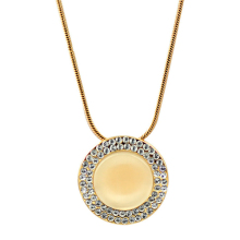Pendant Necklace with Diamond Gold Necklace