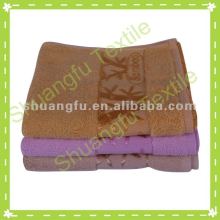 satin border jacquard bamboo towel