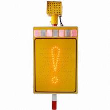 SMS text message remote control sign with solar traffic sign