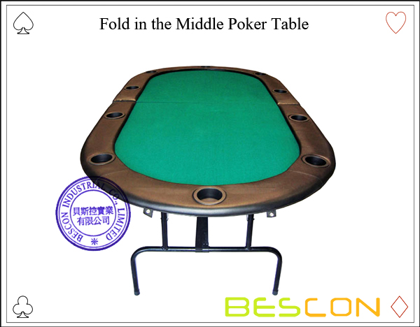 Falte den Middle Poker Tisch-2 Fold in the Middle Poker Table-2