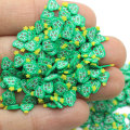 Kawaii Green Christmas Tree Gelber Stern Polymer Clay Slices Nail Art Dekoration Kinder Sammelalbum Making Xmas Diy Ornament