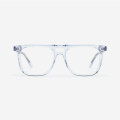 Square double bridge Acetate Men's Optical Frames