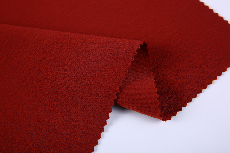 High quality jersey double layer stretch crinkle polyester spandex fabric