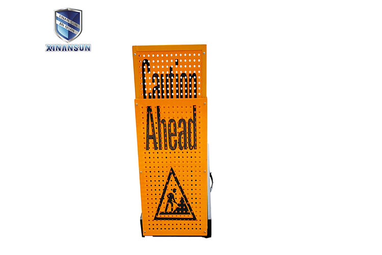 Portable telescopic drunk driving car warning signs board