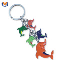 Metal 3d die cut keychain for advertising