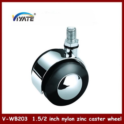 Black alloy Cheap Caster Wheel Revolving Caster Wheels Nylon Revolving Caster Wheel