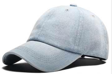 Denim Heavy Washing Man Women Plain Cap
