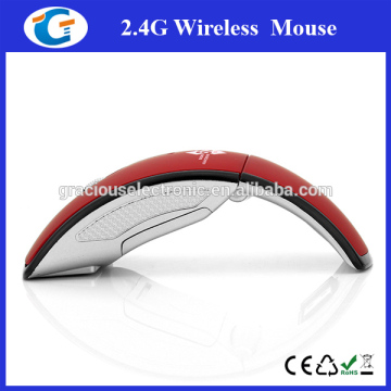 silk screen printing arc folding wireless mouse