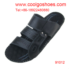 best quality men leather slippers