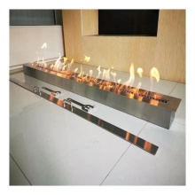 Stainless Steel Manual Ignition Bioethanol Fireplace for Home